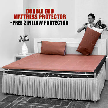 Double Mattress Protector Sheet with 2 Pillow Protector Free (DMP2)