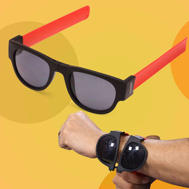 Slap-On Wristband Sunglasses + Free Stylish Watch (SM1)