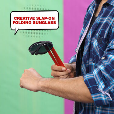 Slap-On Wristband Sunglasses + Free Stylish Watch (SM1)